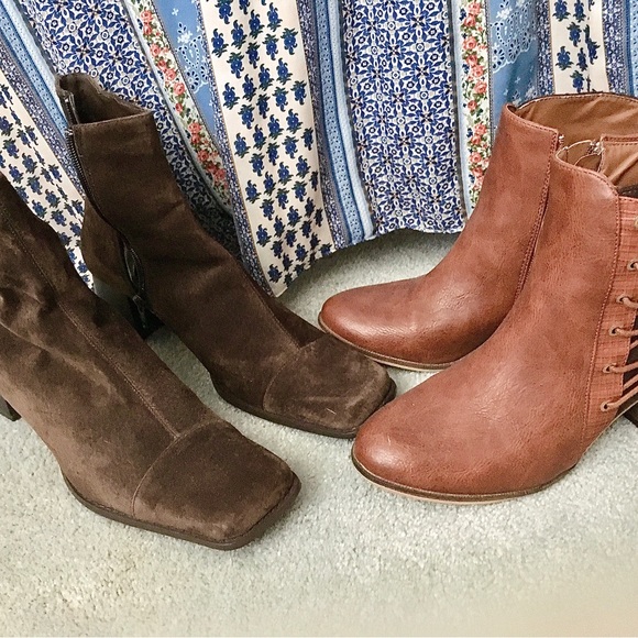 CLOSET CLOSING BUNDLE‼️3 PR. Suede Ankle Boots + bonus pair. - Picture 4 of 8